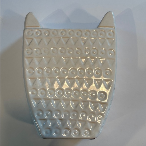 Ceramic Owl Coin Bank Decor - Picture 3 of 4